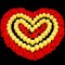 6000 Pieces Artificial Rose Petal with 72 Pieces Romantic Heart Led Candle Flameless Love Led Tealight Candle for Valentine's Day Romantic Night Anniversary Table Decor (Warm White Light)